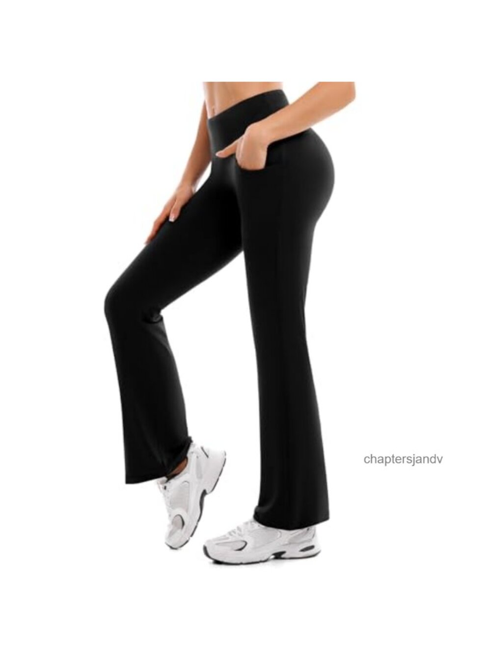 Flare Leggings Yoga Pants High Waisted with Pockets Women's
